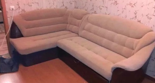 Перетяжка углового дивана. Большие Вязёмы